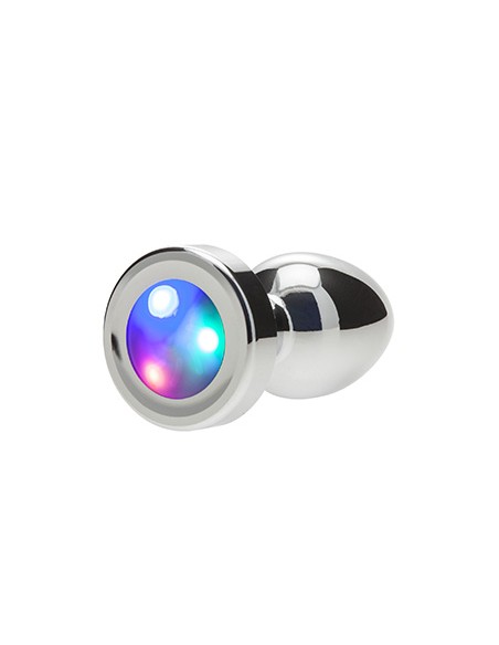 Anal Plug w/LED - Silver