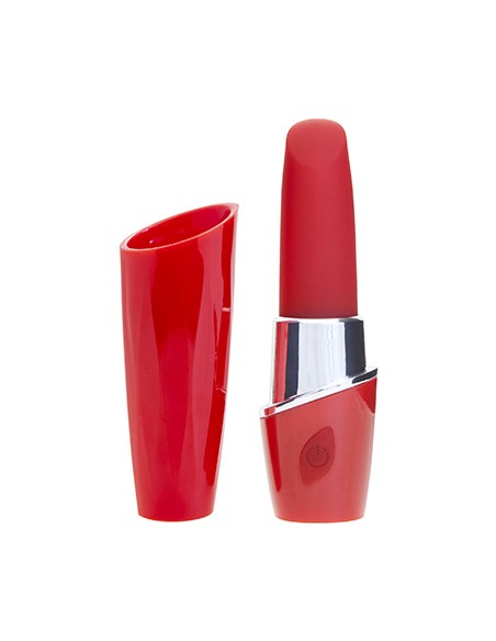Lipstick Vibrator Rechargeable - Red/Red