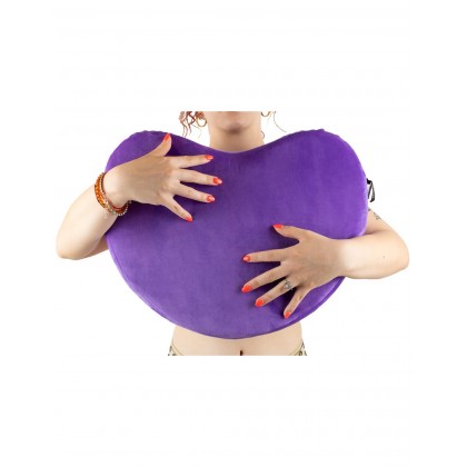 Heart Pillow Lila